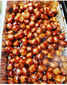 BBQ Glazed Meatballs 