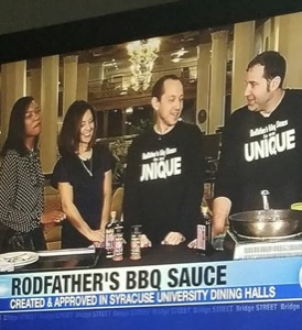 Rodfather's BBQ Sauce in Syracuse University Dinning Halls 